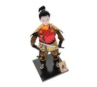 JUMPLAWN Traditional Samurai Doll Japanese Style Warrior Figurine for Home Decor Unique for Japanese Themed Parties and Intricate Decoration