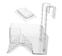JUMPLAWN Turtle Basking Platform Acrylic Climbing Shelf with Hanging Design for Turtle Tanks Space Saving Reptile Decor Easy Installation and Cleaning