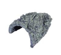 JUMPLAWN Turtle Hideout Resin Cave Aquarium Ornament with Basking Area for Reptile Tank, Synthetic Resin Material, Realistic Simulation Design for Lizard and Gecko Habitat Decoration