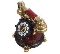 JUMPLAWN Vintage Telephone Decor Retro Resin Model for Home Office Timeless Design Sturdy Build Distinctive Ornament for Living Rooms Studies Great for Elderly Vintage Lovers