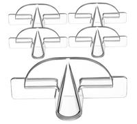 JUMPLAWN Wall Mounted Eyeglasses Organizer Size 8.3x4.5x2.7cm 5pcs with Self Adhesive Plastic Holder, Eyeglass Display Rack for Sunglasses Storage, Suitable for Dorm and Dressing Tables
