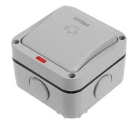 JUMPLAWN Waterproof Push Button Starter Switch Wall Mounted for Outdoor Gate Opener, Single Control Weatherproof Push Button for Garage Door, Suitable for Garden and Access Control Systems