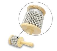 JUMPLAWN Wooden Cabasa Percussion Instrument Lightweight Easy to Grip Shaker for Music Therapy Preschool Education