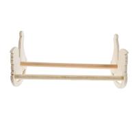 JUMPLAWN Wooden Chicken Stand Perch Hen and Rooster Poultry Perching Toy Indoor Pet Supplies Swing Rack for Chickens