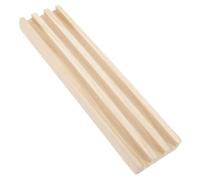 JUMPLAWN Wooden Domino Rack with Non Slip Base Elegant Domino Storage Holder for Tabletop Games Lightweight Design with Multi Slots for Family and Friends for Game