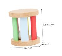 JUMPLAWN Wooden Rattle Musical for Boy Girl Early Educational Plaything Developmental Instrument for Hand Eye Coordination Auditory Skills for Boys
