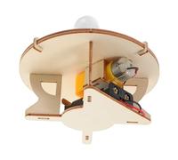 JUMPLAWN Wooden Solar System Model Kit for Boys and Girls DIY Assembly Educational Building Set Geography Science Toy for Learning and Fun