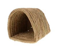 JUMPLAWN Woven Nest for Hamsters Rabbits and Guinea Pigs Cozy Natural House for Improved Sleep Portable Easy to Clean Rustic Design for Animals