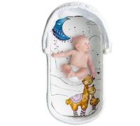 JumpOff Jo - Hypoallergenic Fitted Bassinet Sheet for Baby Boys & Girls - Rectangular, Hourglass & Oval Crib Compatible, Soft, Breathable, Machine Washable - Llama and Mama