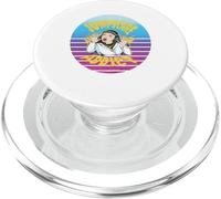 Jumpscare addict horror vintage comic scared woman fear PopSockets PopGrip for MagSafe