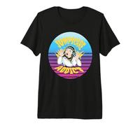 Jumpscare Addict Horror Vintage Comic Scared Woman Fear Premium T-Shirt