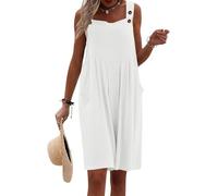 Jumpsuits For Women Summer Short Overalls Jumpers Casual Sleeveless Adjustable Suspender Bib Women's Baggy Tank Rompers with Pockets 2026 Stretchy Shorts Pants Playsuits