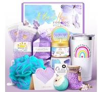 Jumptem Gifts for Women, Get Well Soon Care Package,Feel Better Gifts for Women 8pcs Lavender Birthday Baskets for Her Mom, Sister, Female Friends