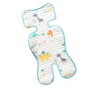 JUMUAO Baby Seat Cover Buggy, Breathable Summer Seat Insert, Universal Pram Insert, Cooling Pad for Buggy, Child Seat, Baby Seat, Cools and Protects the Seat Cover from Stains (Dinosaurs)