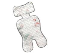JUMUAO Baby Seat Cover Buggy, Breathable Summer Seat Insert, Universal Pram Insert, Cooling Pad for Buggy, Child Seat, Baby Seat, Cools and Protects the Seat Cover from Stains (Brown Bear)