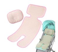 JUMUAO Baby Seat Cover Buggy, Universal Breathable Summer Seat Insert, Pram Cooling Mat, Sweatproof, Protects the Child Seat Cover, for Prams, Buggies, Car Seat (Pink-B)