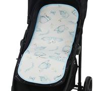 JUMUAO Breathable Summer Seat Insert, Baby Seat Cover Summer for Baby Seat, Cool Ice Silk Baby Seat Cover, Sweatproof, Protects the Child Seat Cover, for Prams, Buggies, Car Seat (Blue-C)