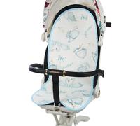 JUMUAO Breathable Summer Seat Insert, Baby Seat Cover Summer for Baby Seat, Cool Ice Silk Baby Seat Cover, Sweatproof, Protects the Child Seat Cover, for Prams, Buggies, Car Seat (Blue-A)
