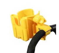 JUMUAO Drink Holder Pram Accessories, Universal Cup Holder Pushchair, 2-in-1 Stroller Cup Holder, Pram Bottle Holder, Drink Holder Buggy with Phone Holder Pushchair (Yellow)