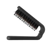 Jumuao Hair Brush No Pulling, Boar Bristle Hair Brush with Nylon Pens, Hair Brush for Smoothing and Caring for Detangling and Detangling, Improving Hair Texture (Black)