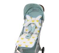 JUMUAO Seat Cover Pushchair Insert, Universal Buggies Seat Insert, Double-Sided Seat Insert Pushchair, Cushion Seat Insert for Child Seat, Buggy Insert Summer and Winter (Crown)