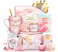 Jumway Not A Day Over Fabulous Mug Gifts Set- Birthday Gifts for Women - Funny Birthday Gift Ideas for Her,Friends, Coworkers, Her, Wife, Mom, Daughter, Sister, Aunt Ceramic Marble Mug 14 Oz