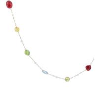 JUN MEIR'S 18K Gold Plated Necklace Stone Chain, Normal, Stainless Steel, No Gemstone