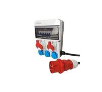 Jun-S/Fi construction distributor 1x 32A 1x 16A 3x230V DV-0287-F