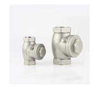 JUN-STORE SENMIAO-Valve 1-1/4 3/4 1 1-1/2 Inch BSPT Female BSPT Female Swing Check Valve 304 Stainless Steel (Specification : 1")