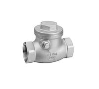 JUN-STORE SENMIAO-Valve BSPT 1-1/2 Inch DN40 PN16 CF8M Threaded Swing Check Valve 200PSI Stainless Steel SS304 Female Check Valve (Specification : DN15)