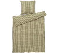 Juna - Bæk & Bølge Duvet Cover Set 150x210 + 50x60 cm, Green/Pale Pink - Green