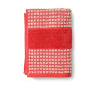 Juna Check towel 50x100 cm Red-sand