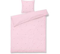 Juna - Daisy Bed Set 150x210 + 50x60 cm, Pink / Red - Pink