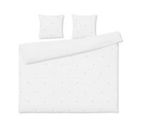 Juna Daisy bed set 220x220 cm White-light blue