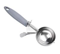 JUNADAEL J 4 OZ Scoop, Large Ice Cream Scoop With Trigger, Disher, Size #8 (1/2 Cup) Cookie Scoop, Muffin Scoop, Cupcake Scoop, Gray Handle, For Cookie, Cupcake, Muffin, Ice Cream, Rice