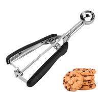 JUNADAEL J Mini Cookie Scoop, Extra Small,1 Tsp Cookie Dough Scoop, Melon Baller Scoops, Mini Ice Cream Scoop, Comfortable Grip, Non-Slip, For Making Cookie Melon Ball Ice Cream Meatball