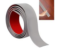 JUNART 100cm×5cm Laminate Flooring Threshold Transition Strip, Self Adhesive Vinyl Floor Strip, Tiles or Carpet Edge Transition Trim(Gray)