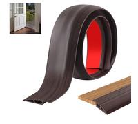 JUNART 100cm×7cm Laminate Floor Cover Strips,Self Adhesive PVC Floor Transition Strip,Scratch & Wear-Resistant For Floor Transitions Or Trim In Kitchens, Bathrooms (black walnut grain)