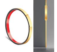 JUNART 300cm×2cm Stainless Steel Wall Molding Trim,Peel and Stick, Flexible Self-Adhesive Metal Trim for Fireplaces, Mirror Frames, Walls, Ceilings, Floors, Tiles(Gold)