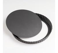 JUNART 9.4 Inch Baking Tin, Round Non-Stick Tart Pan with Removable Bottom, Dishwasher Clean, Pizza Tray, Cake Pan