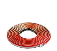 JUNART TPE Skirting Board Trim, Flexible Caulk Strip Moulding Trim, Self-Adhesive Edging Strip Coving for Wall, Ceiling, Corner Decoration, Worktops, Floor(12×9mm,300cm,Black Gold)