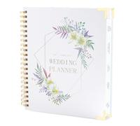 JUNART Wedding Planner for Bride-11"×9" Hardcover Wedding Planning Book and Organizer, Engagement Gift for Future Couples/Newlyweds, Covers All Wedding Details