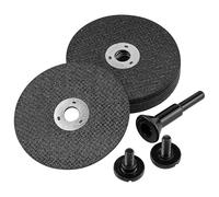 Junchamp 10Pack 3 Inch Cut Off Wheels with 1/4 Stem Mounting Mandrel for Die Grinder, 3” x 1/25” x 3/8” Cutting Discs for Metal & Stainless Steel Rotary Tool Drill Attachment Cutter Discs