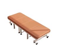 JUNCHENG1008 Outdoor Folding Bed Adjustable Headboard Folding Bed, Office Lounge Chair, Hospital Companion Bed Recliner(White,Large)