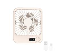 JUNCHUANG Cruise Ship Approved Travel Fan, Desk Fan Battery Operated Portable USB Rechargeable Fan Small Table Fans,180°Tilt Folding Personal Fan Ultra Quiet For Office Desktop
