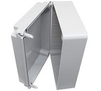 Junction box 300 x 220 x 120mm weatherproof adaptable enclosure IP56 PVC outdoor with hinge screws (1)