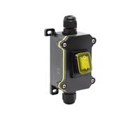 Junction Box 30A High Current Connetor Outdoor Inline Power Cord 110V 220V 12V 24V Marine Rocker Switch on Off Waterproof IP65(0111-SY,5-Unit,12V-24V)