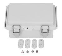 Junction Box,ABS Plastic Dustproof Waterproof IP67 Universal Electrical Boxes,Electrical Connection Case for Outdoor,DIY Electrical Project Enclosure,with Stainless Steel Latches,100x150x70mm