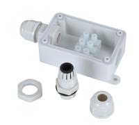 Junction Box Electrical Connection Enclosure Outdoor Waterproof White PC