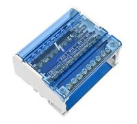 Junction Box for Power For Distribution Panels Featuring 125A Rating and Compatibility with Standard DIN Rail Installation Methods (411)